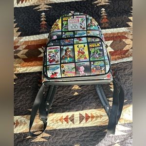 LOUNGEFLY Mickey/Marvel mash up mini Backpack